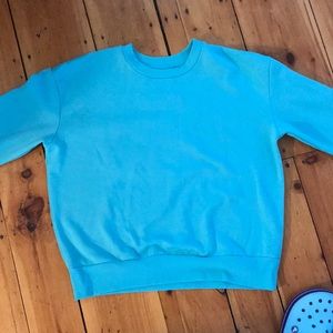 Blue crewneck sweater